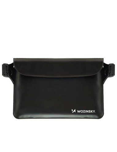 Saszetka wozinsky wws-01 wodoodporna nerka pvc - czarna