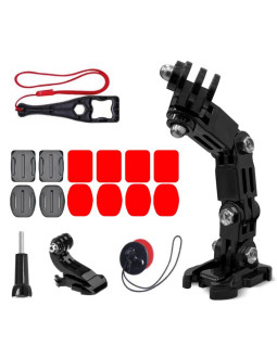 Gopro zestaw akcesoriów montażowych na kask do kamer sportowych gopro, dji, insta360, sjcam, eken (gopro cycling helmet chin hol