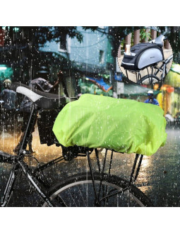 Wozinsky uniwersalny pokrowiec przeciwdeszczowy z gumką na torbę rowerową plecak zielony (wbb5yw) 2
