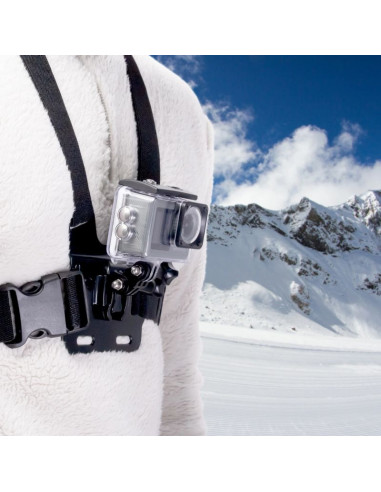 Chest mount - szelki na klatkę piersiową do kamer sportowych gopro sjcam - czarne