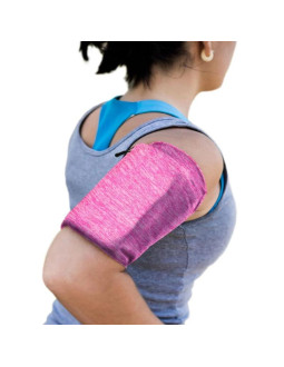 Armband do biegania opaska na ramię na telefon l różowa