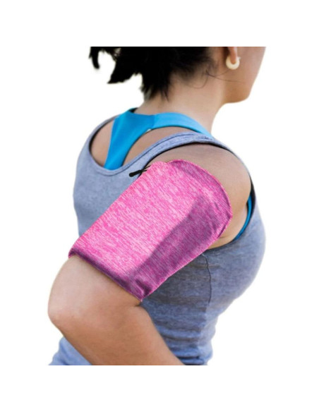 Armband do biegania opaska na ramię na telefon l różowa