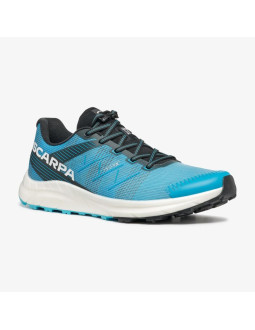 Męskie buty do biegania scarpa spin race - azure/white