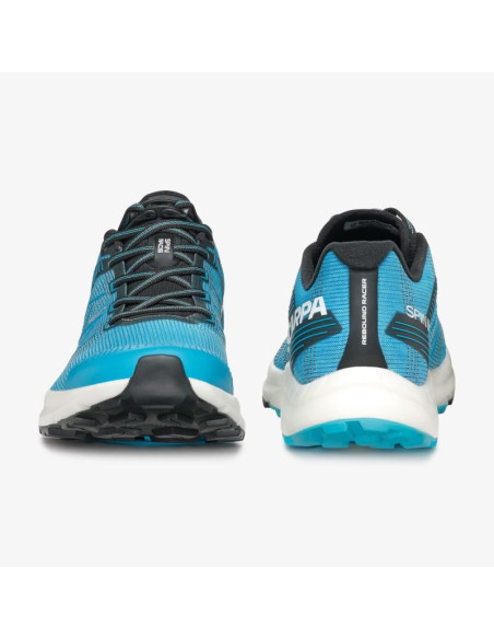 Męskie buty do biegania scarpa spin race - azure/white
