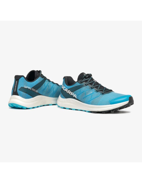 Męskie buty do biegania scarpa spin race - azure/white