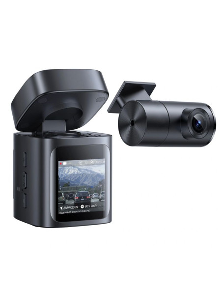 Wideorejestrator baseus primetrip vd1 pro kamera samochodowa 4k+1080p z akumulatorem - czarny