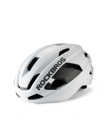 Kask rowerowy rockbros lk-15 z włókna węglowego 58-62 cm - biały
