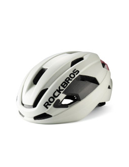 Kask rowerowy rockbros lk-15 z włókna węglowego 58-62 cm - jasnoszary