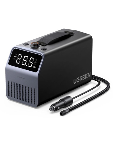 Pompka elektryczna ugreen 150 psi 12v do opon samochodowych z wyświetlaczem cyfrowym - szara