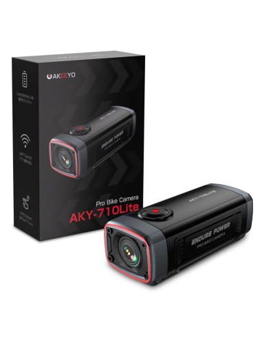 Kamera sportowa akeeyo 710 lite wideorejestrator na kierownicę na rower motocykl - czarna