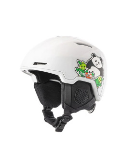 Kask narciarski qunature 10130003005 z nausznikami snowboard panda dla dzieci 54-58 cm - biały