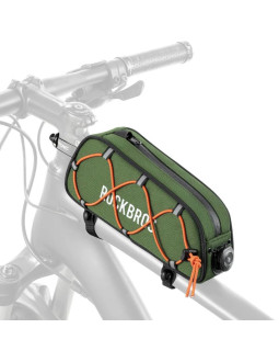 Torba rowerowa rockbros 30120045001 road to sky na górną rurę ramy wodoodporna 0,7l - zielona