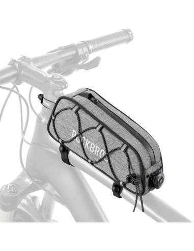 Torba rowerowa rockbros 30120045003 road to sky na górną rurę ramy wodoodporna 0,7l - szara