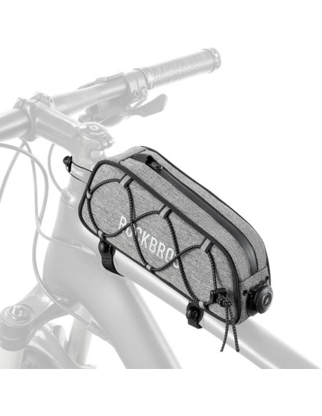 Torba rowerowa rockbros 30120045003 road to sky na górną rurę ramy wodoodporna 0,7l - szara