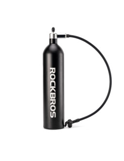 Zbiornik ciśnieniowy rockbros do pompowania opon bezdętkowych tubeless 200 psi 1.2l - czarny