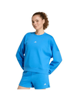Bluza damska adidas essentials small logo feelcozy niebieska kc5280