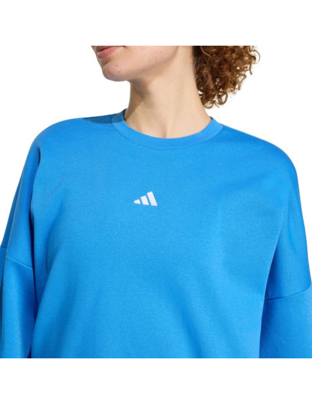 Bluza damska adidas essentials small logo feelcozy niebieska kc5280