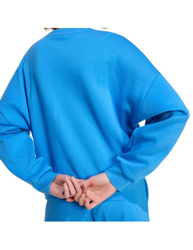 Bluza damska adidas essentials small logo feelcozy niebieska kc5280