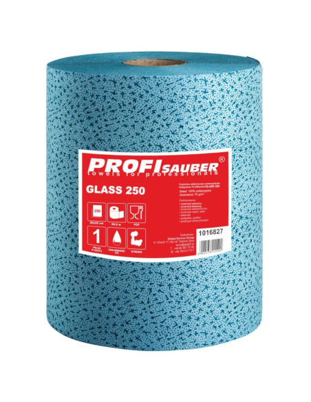 Czyściwo bezpyłowe włókninowe do optyki szkła glass 250