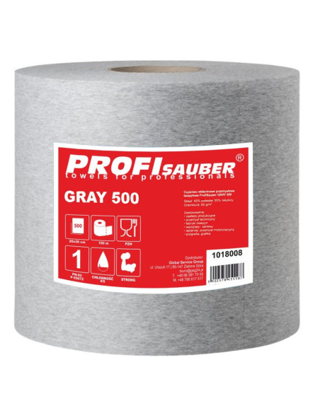 Czyściwo włókninowe przemysłowe szare profisauber gray 500