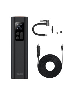 Kompresor do opon baseus crcq000001 mini na gniazdo zapalniczki - czarny