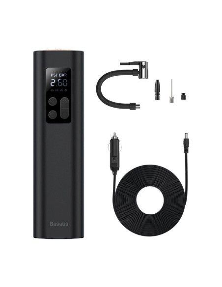 Kompresor do opon baseus crcq000001 mini na gniazdo zapalniczki - czarny