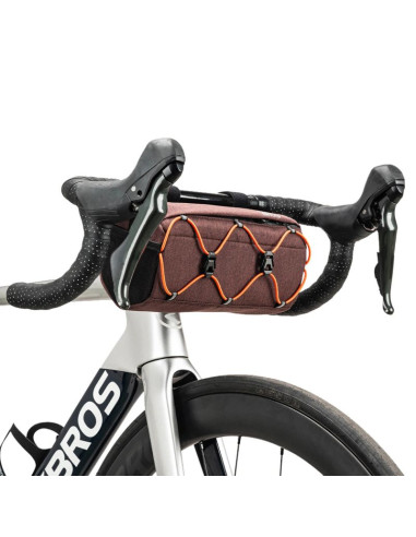 Torba rowerowa rockbros 30110054003 na kierownicę 2,2l - brązowa