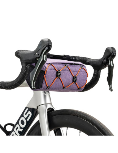 Torba rowerowa rockbros 30110054005 na kierownicę 2,2l - fioletowa