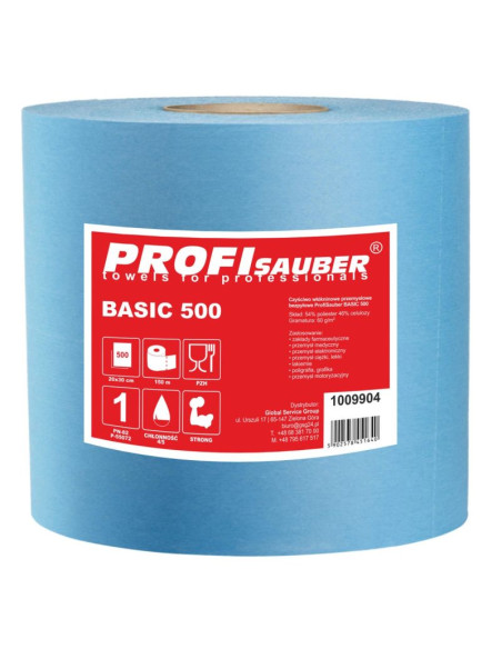 Czyściwo włókninowe przemysłowe bezpyłowe profisauber basic 500