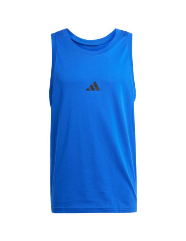 Koszulka męska adidas essentials small logo tank niebieska je8978
