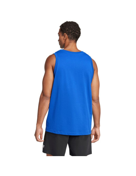 Koszulka męska adidas essentials small logo tank niebieska je8978