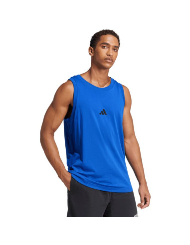 Koszulka męska adidas essentials small logo tank niebieska je8978