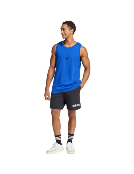 Koszulka męska adidas essentials small logo tank niebieska je8978