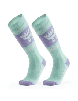 Skarpetki narciarskie qunature 037202 rozmiar 43-48 (l/xl) - fioletowo-zielone