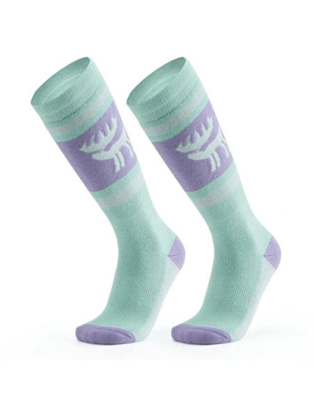 Skarpetki narciarskie qunature 037202 rozmiar 43-48 (l/xl) - fioletowo-zielone