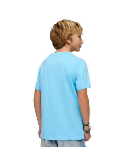 Koszulka dla dzieci puma ess small no.1 logo centered tee niebieska 692975 45