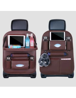 Organizer samochodowy na fotel siedzenie ochraniacz osłona na fotel półka mini stolik do auta kawowy 2