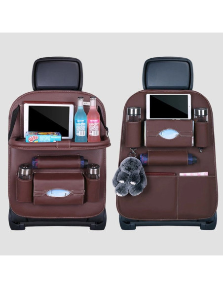 Organizer samochodowy na fotel siedzenie ochraniacz osłona na fotel półka mini stolik do auta kawowy