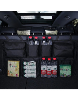 Organizer samochodowy na oparcie tylnego siedzenia do bagażnika czarny 2