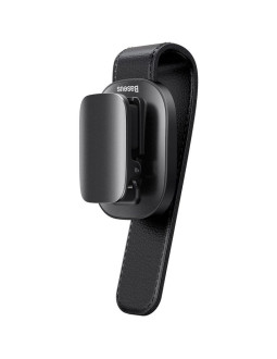 Baseus samochodowy uchwyt klips na okulary do okularów czarny (acyjn-b01)