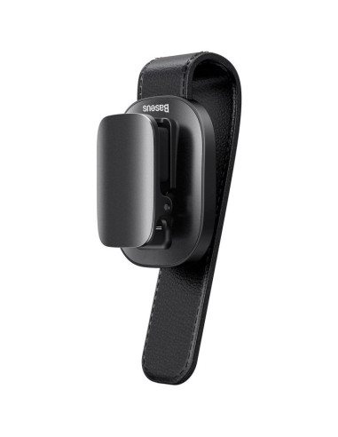 Baseus samochodowy uchwyt klips na okulary do okularów czarny (acyjn-b01)