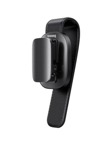 Baseus samochodowy uchwyt klips na okulary do okularów czarny (acyjn-b01)