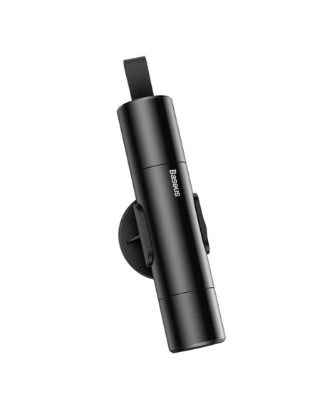 Baseus 2w1 młotek bezpieczeństwa zbijak do szyb + nóż do cięcia pasów szary (crsfh-0g)