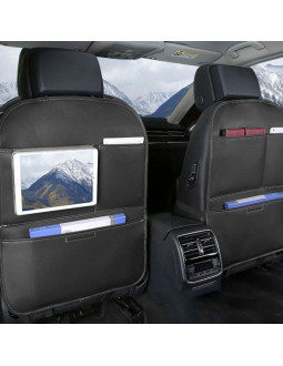 Organizer samochodowy na fotel siedzenie ochraniacz osłona fotela do auta czarny 2