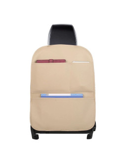 Organizer samochodowy na fotel siedzenie ochraniacz osłona fotela do auta beżowy