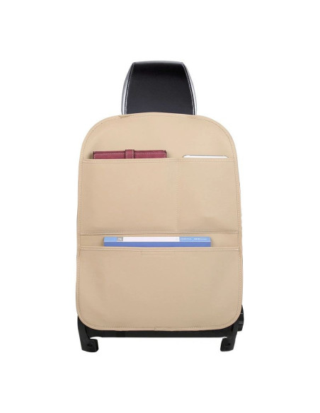 Organizer samochodowy na fotel siedzenie ochraniacz osłona fotela do auta beżowy