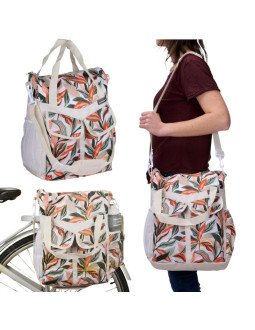 Sakwa torba rowerowa na bagażnik 20l dunlop kwiaty