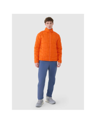 Kurtka puchowa trekkingowa z wypełnieniem primaloft silver męska 4f 4fwss25tdjam527-70s