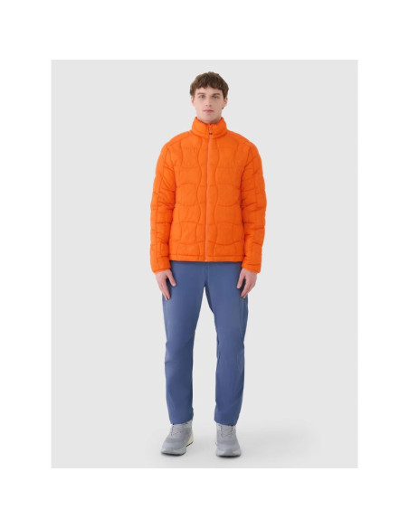 Kurtka puchowa trekkingowa z wypełnieniem primaloft silver męska 4f 4fwss25tdjam527-70s