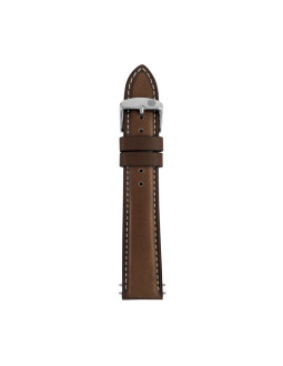 Pasek skórzany zeppelin ciemnobrązowy, 20 mm